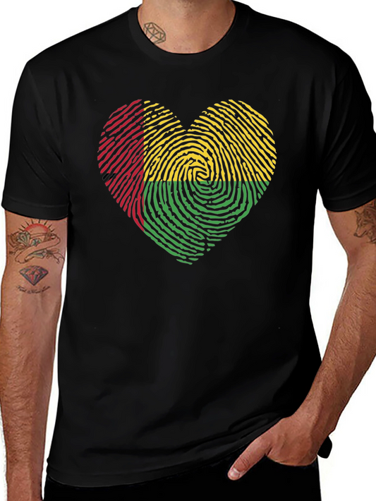Benin Flag Heart T-Shirt