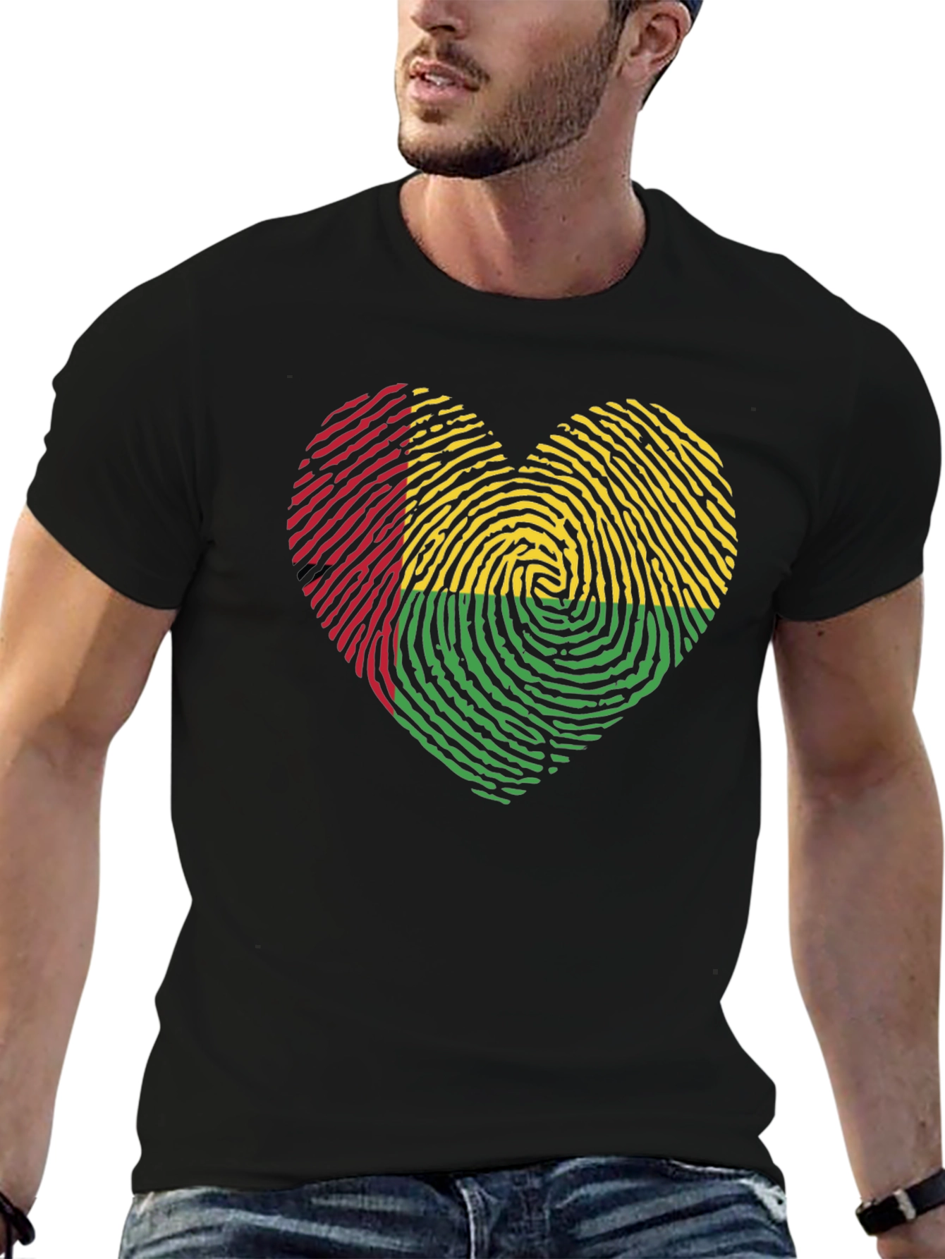 Benin Flag Heart T-Shirt