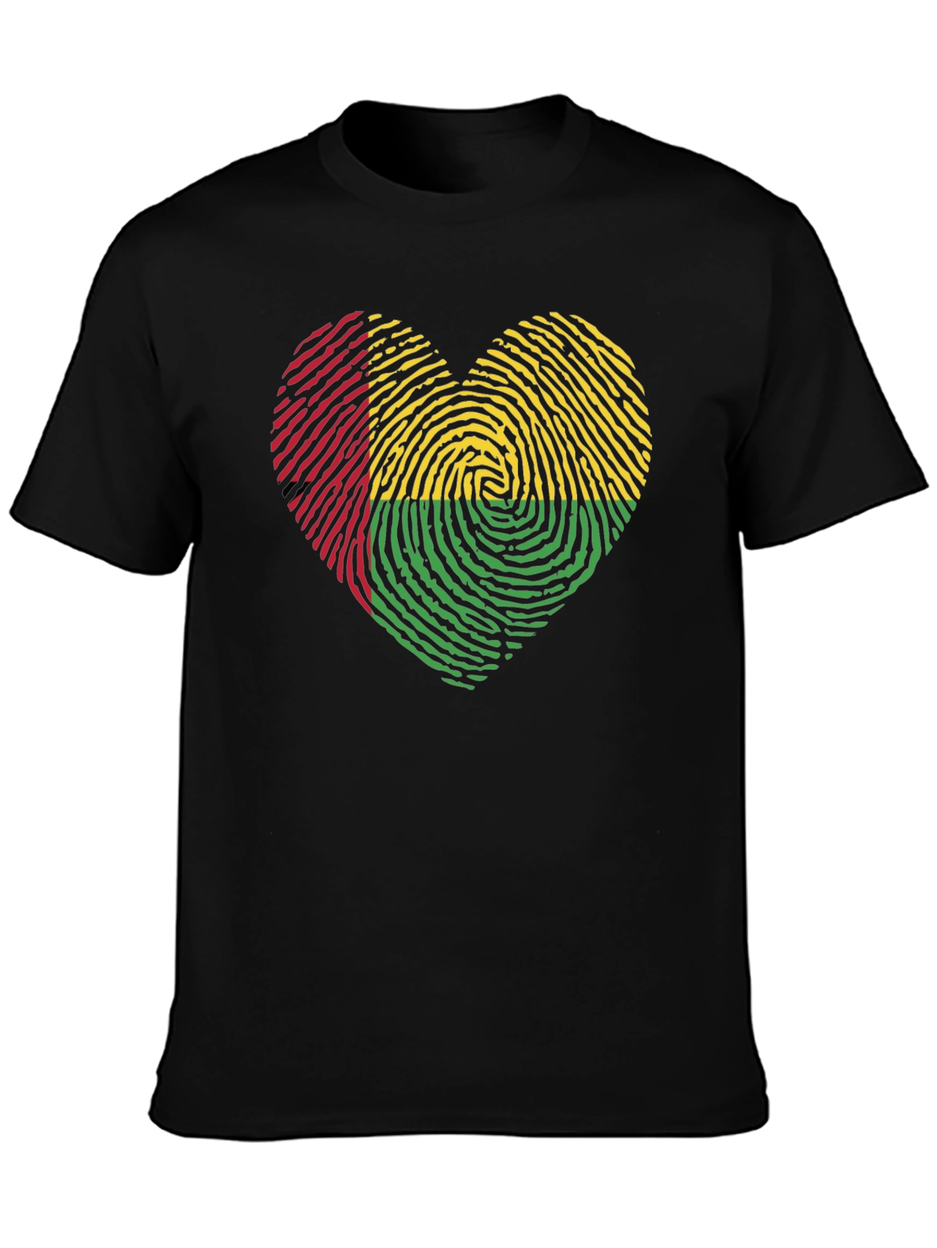 Benin Flag Heart T-Shirt