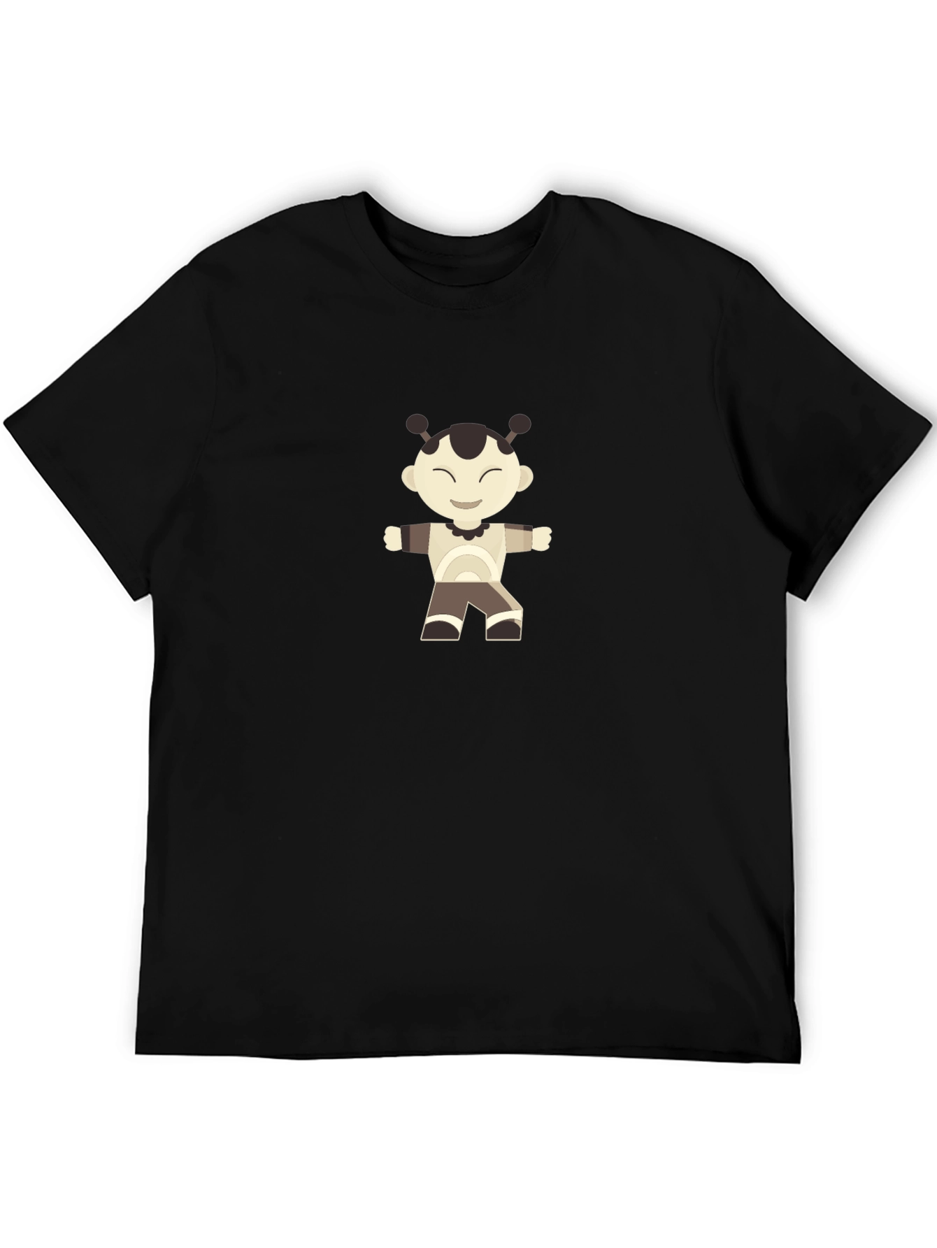 Cool Graphic Print Black T-Shirt