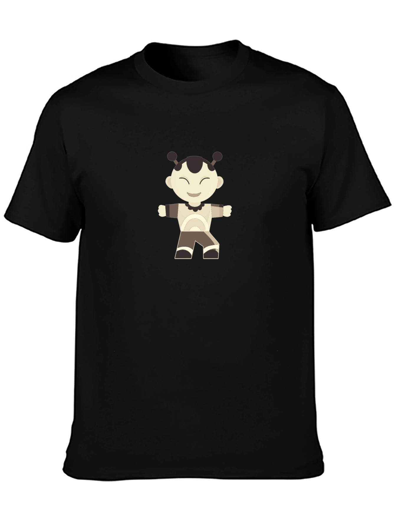Cool Graphic Print Black T-Shirt