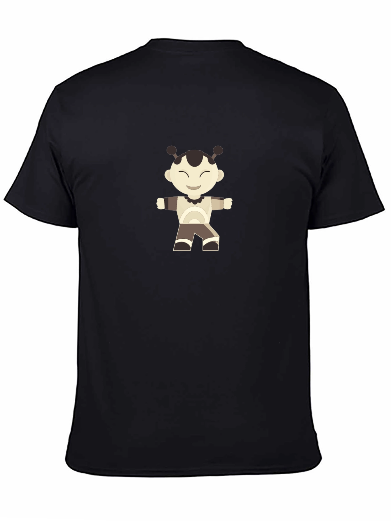 Cool Graphic Print Black T-Shirt