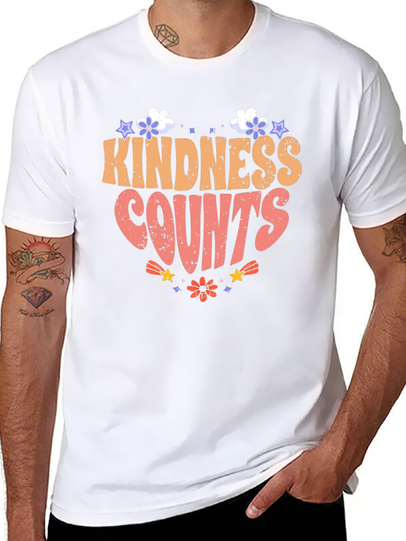 Kindness Counts Graphic Tee - Trendy Comfort