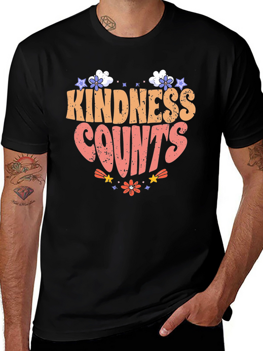 Kindness Counts Graphic Tee - Trendy Comfort