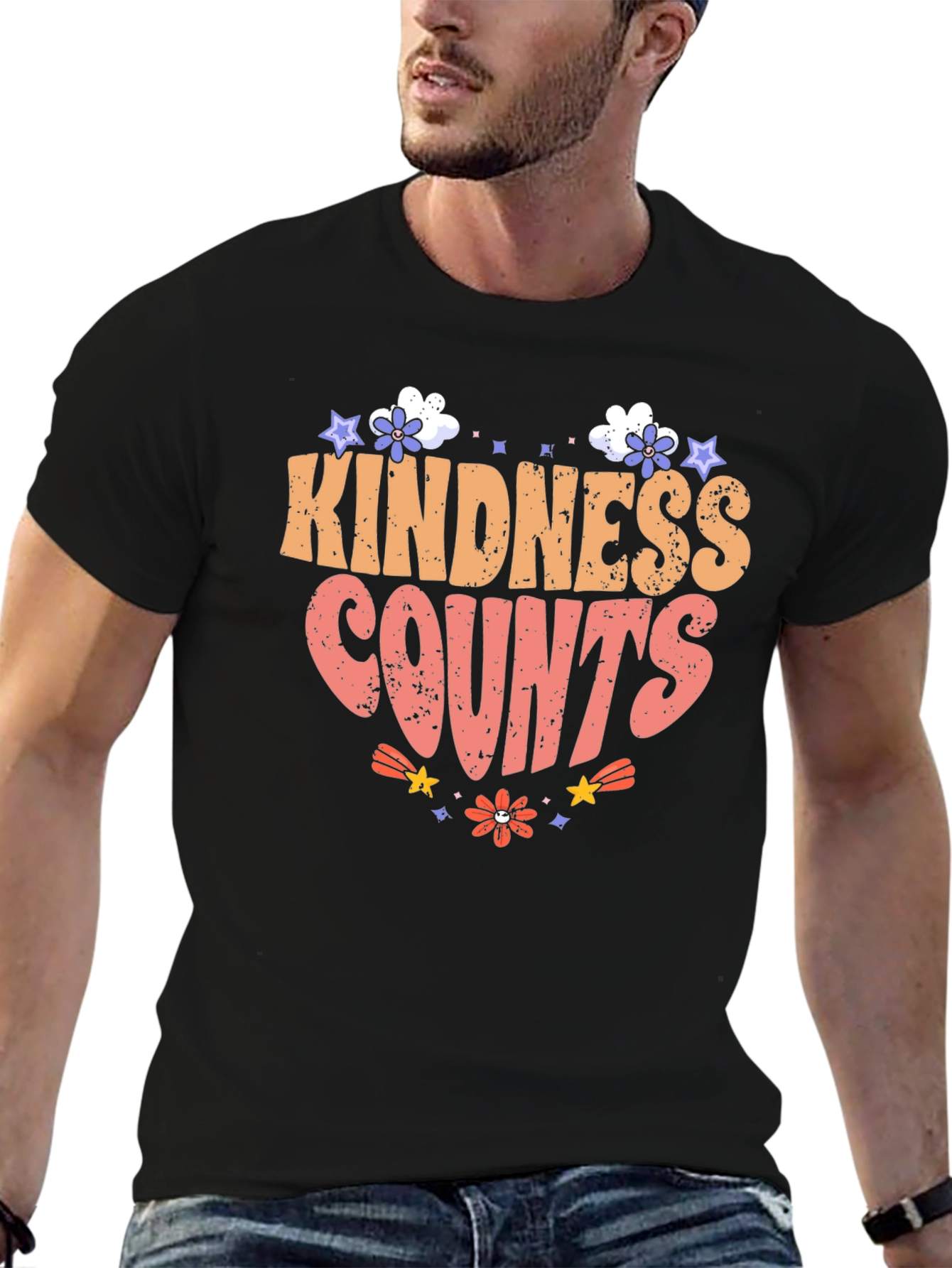 Kindness Counts Graphic Tee - Trendy Comfort