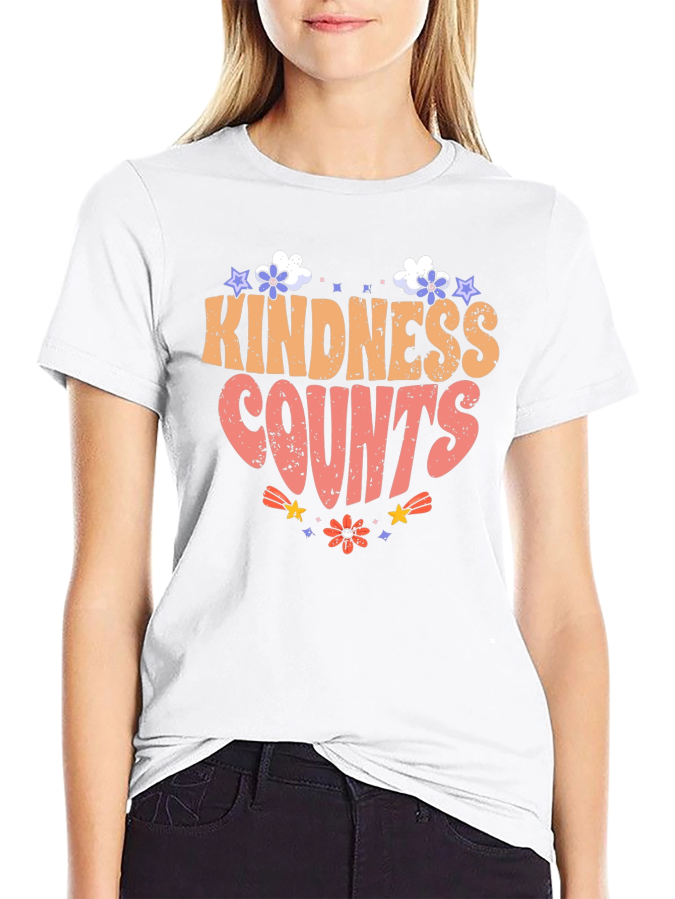 Kindness Counts Graphic Tee - Trendy Comfort